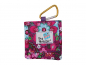 Preview: Traubenzucker Tasche - bunte Blumen mit Karabiner