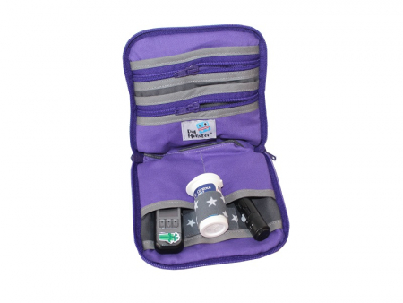 Preview: Diabetes Tasche im kleinFORMAT mit Leomuster