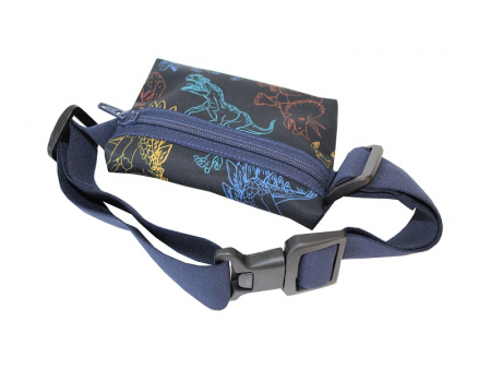 Preview: Gürteltasche Softshell bunte Dinos