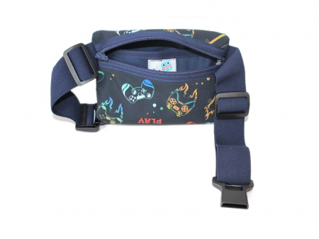 Preview: Gürteltasche Softshell cool - gaming - blau