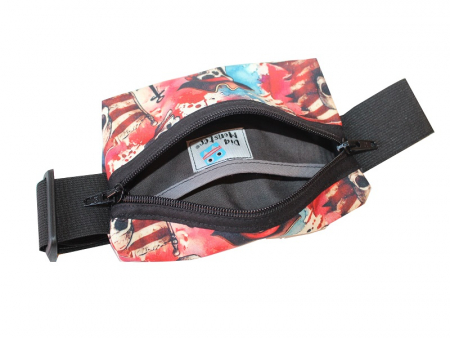 Preview: Gürteltasche Softshell - Piratenskull