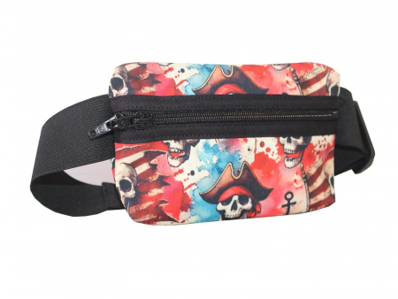 Gürteltasche Softshell - Piratenskull