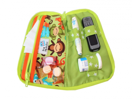 Diabetes Tasche, Affen