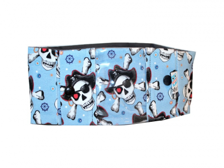 Sportband mit Sichtfenster, Piratenskulls