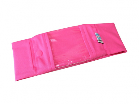 Sportband mit Sichtfenster, unifarben Pink