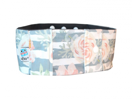 Sportband mit Sichtfenster, Rosen-gestreift