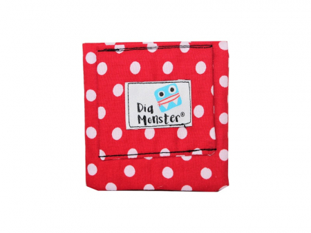Preview: Traubenzucker Tasche - Rot mit weißen Punkten