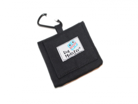 Traubenzucker Tasche - schwarz, mit Karabiner