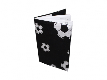 Tagebuchhülle Fussball schwarz