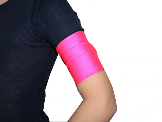 Sensorschutz aus Bademodenstoff, pink