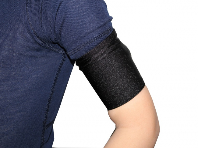 Sensorschutz aus Bademodenstoff, schwarz