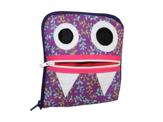 Diabetes Messtasche DiaMonster, Lila-Lotta