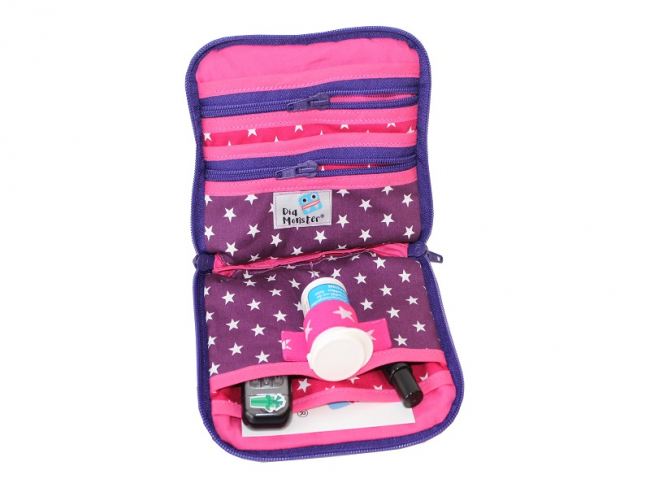 Diabetes Tasche im kleinFORMAT mit kleinen Paisleys - Kopie