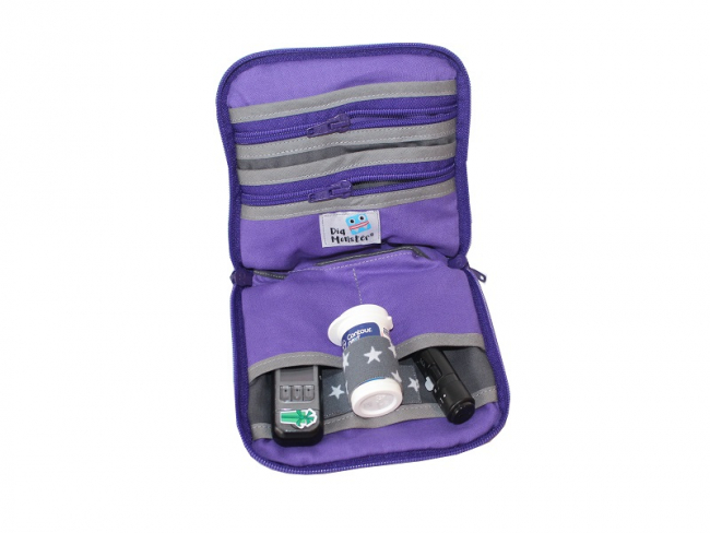 Diabetes Tasche im kleinFORMAT mit Leomuster