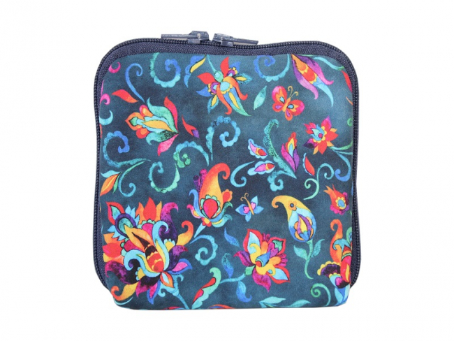 Diabetes Tasche im kleinFORMAT bunte Blumen