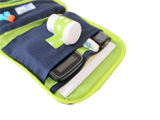 Diabetes Tasche, Softshell, Grün