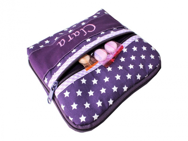 Diabetes Tasche, Sterne auf Lila