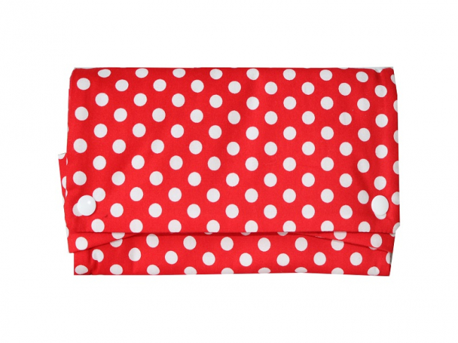 Diabetiker Tasche, Rot mit weißen Punkten