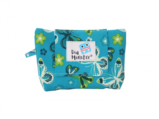 Insulinpumpentasche aus Softshell mit Schmetterlingen