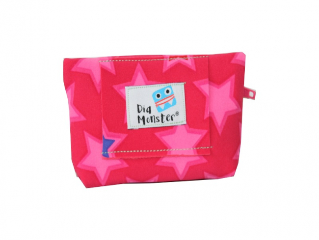 Insulinpumpentasche, Softshell, pink
