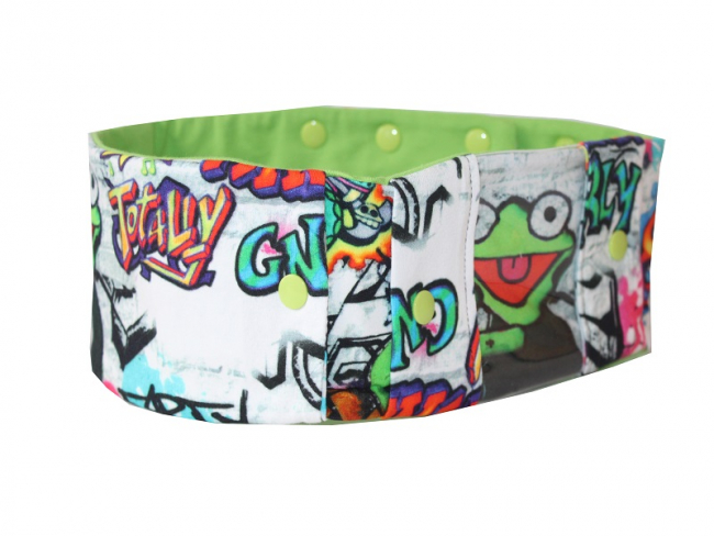 Sportband mit 2 Einsteckfächern, Graffiti
