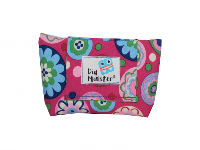 Insulinpumpentasche aus Softshell mit Blumen