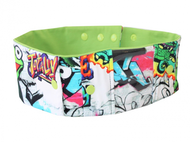 Sportband mit 2 Einsteckfächern, Graffiti