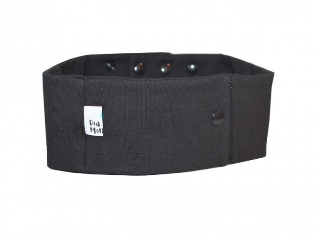 Sportband uni, schwarz