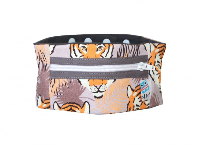 Sportband mit Reißverschluss, Tiger