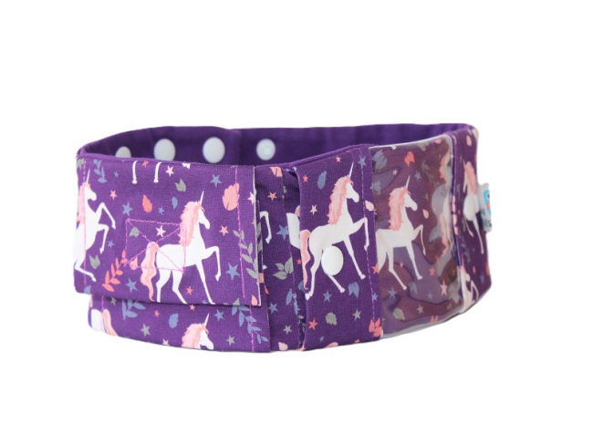 Sportband mit Fach für Traubenzucker - Einhorn