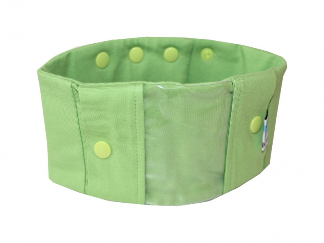 Sportband mit Sichtfenster, unifarben grün
