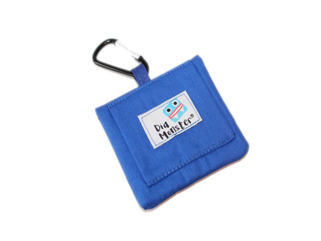 Traubenzucker Tasche - mittelblau, mit Karabiner