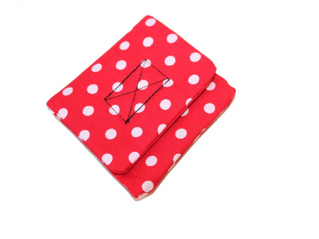 Traubenzucker Tasche - Rot mit weißen Punkten