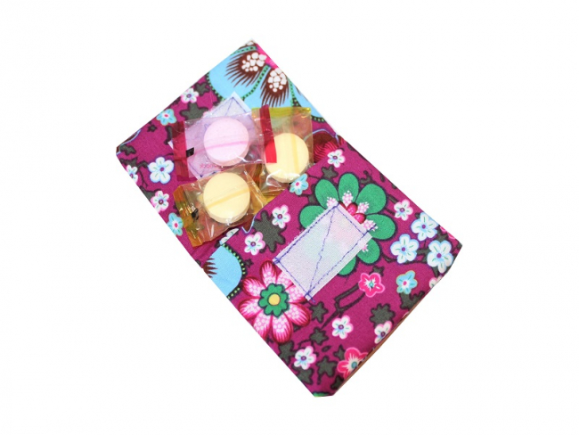 Traubenzucker Tasche - bunte Blumen