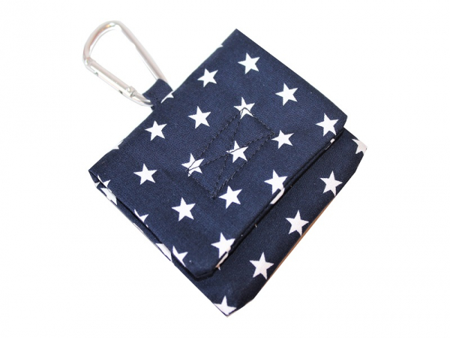 Traubenzucker Tasche - Sterne, mit Karabiner