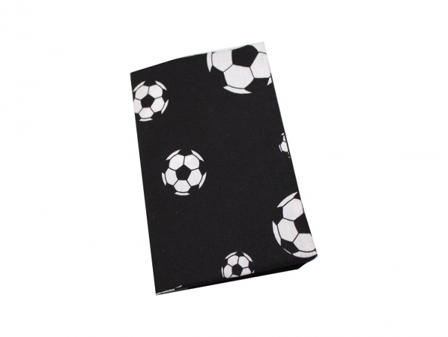 Tagebuchhülle Fussball schwarz
