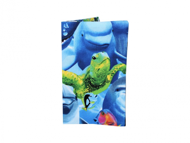 Tagebuchhülle Meerestiere, blau